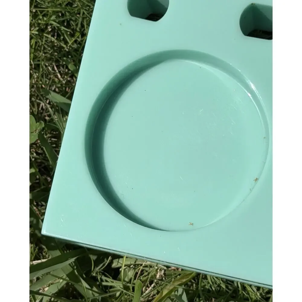INCREDIBLE TURQUOISE MCM BATHROOM SET 1950s